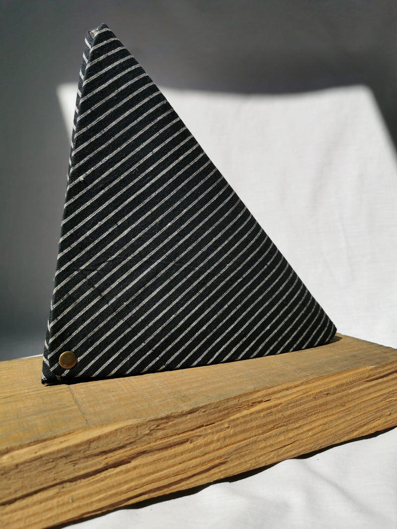 Triangle Origami Organiser | Monochrome Stripes